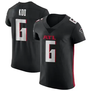 Elite Younghoe Koo Men's Atlanta Falcons Alternate Jersey - Black