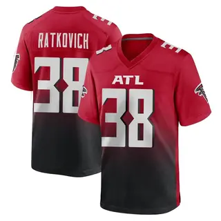 Game Clint Ratkovich Men's Atlanta Falcons 2nd Alternate Jersey - Red