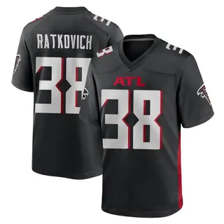 Game Clint Ratkovich Men's Atlanta Falcons Alternate Jersey - Black