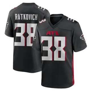 Game Clint Ratkovich Youth Atlanta Falcons Alternate Jersey - Black