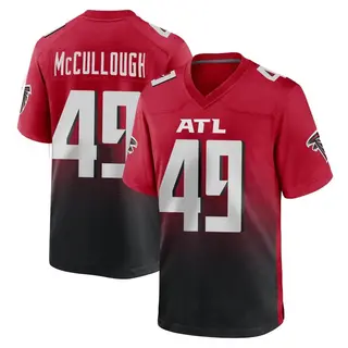 Game Liam McCullough Men's Atlanta Falcons 2nd Alternate Jersey - Red