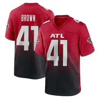 Game Spencer Brown Men's Atlanta Falcons 2nd Alternate Jersey - Red