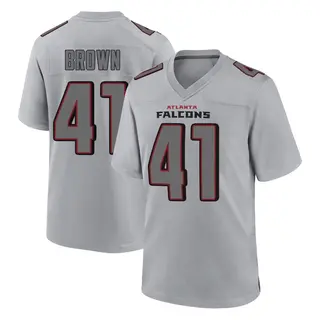 Game Spencer Brown Men's Atlanta Falcons Atmosphere Fashion Jersey - Gray