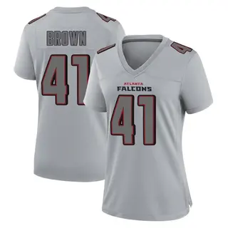 Game Spencer Brown Women's Atlanta Falcons Atmosphere Fashion Jersey - Gray