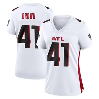 Game Spencer Brown Women's Atlanta Falcons Jersey - White