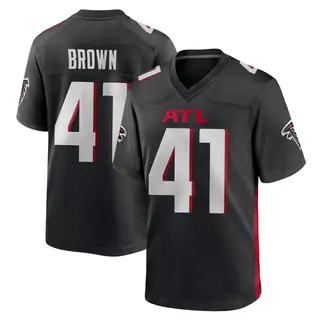 Game Spencer Brown Youth Atlanta Falcons Alternate Jersey - Black