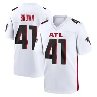 Game Spencer Brown Youth Atlanta Falcons Jersey - White