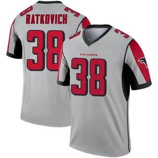 Legend Clint Ratkovich Men's Atlanta Falcons Inverted Silver Jersey