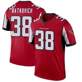 Legend Clint Ratkovich Men's Atlanta Falcons Jersey - Red