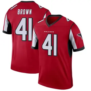 Legend Spencer Brown Men's Atlanta Falcons Jersey - Red