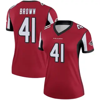 Legend Spencer Brown Women's Atlanta Falcons Jersey - Red