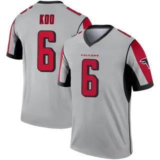 Legend Younghoe Koo Men's Atlanta Falcons Inverted Silver Jersey