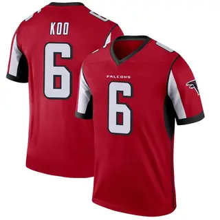 Legend Younghoe Koo Men's Atlanta Falcons Jersey - Red