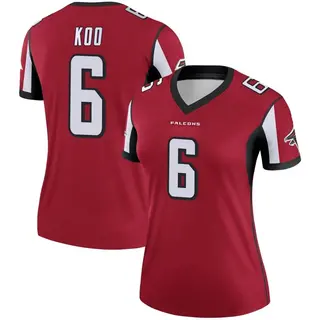 Legend Younghoe Koo Women's Atlanta Falcons Jersey - Red