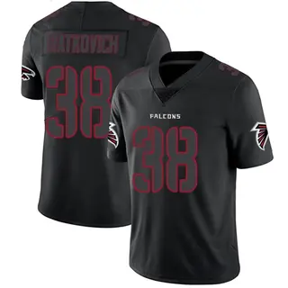 Limited Clint Ratkovich Men's Atlanta Falcons Jersey - Black Impact