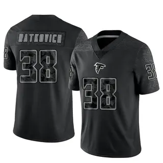 Limited Clint Ratkovich Men's Atlanta Falcons Reflective Jersey - Black