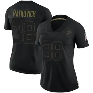 Limited Clint Ratkovich Women's Atlanta Falcons 2020 Salute To Service Jersey - Black