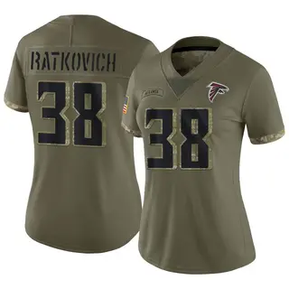 Limited Clint Ratkovich Women's Atlanta Falcons 2022 Salute To Service Jersey - Olive