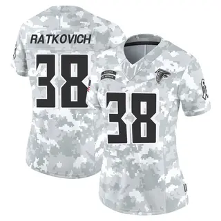 Limited Clint Ratkovich Women's Atlanta Falcons 2024 Salute to Service Jersey - Arctic Camo