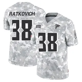 Limited Clint Ratkovich Youth Atlanta Falcons 2024 Salute to Service Jersey - Arctic Camo