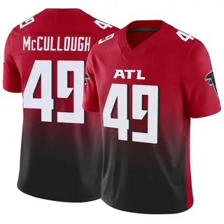 Limited Liam McCullough Men's Atlanta Falcons Vapor F.U.S.E. Jersey - Red