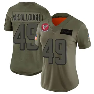 Limited Liam McCullough Women's Atlanta Falcons 2019 Salute to Service Jersey - Camo