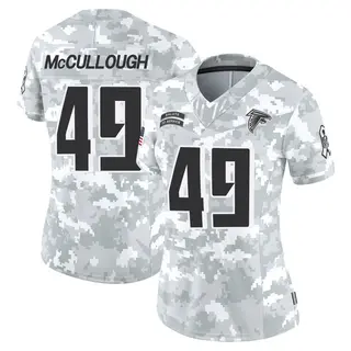 Limited Liam McCullough Women's Atlanta Falcons 2024 Salute to Service Jersey - Arctic Camo