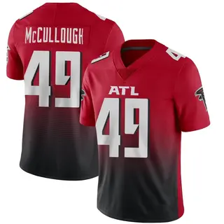 Limited Liam McCullough Youth Atlanta Falcons Vapor 2nd Alternate Jersey - Red