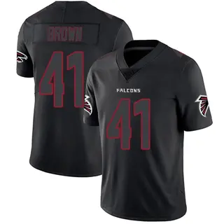 Limited Spencer Brown Men's Atlanta Falcons Jersey - Black Impact