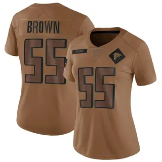 Limited Spencer Brown Women's Atlanta Falcons 2023 Salute To Service Jersey - Brown