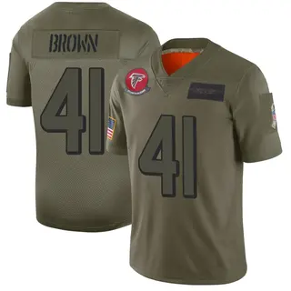 Limited Spencer Brown Youth Atlanta Falcons 2019 Salute to Service Jersey - Camo