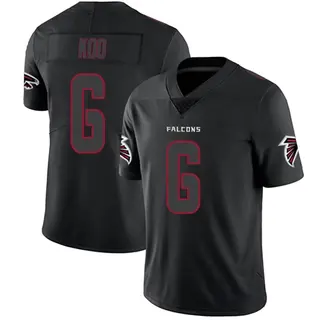 Limited Younghoe Koo Men's Atlanta Falcons Jersey - Black Impact