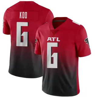 Limited Younghoe Koo Men's Atlanta Falcons Vapor 2nd Alternate Jersey - Red